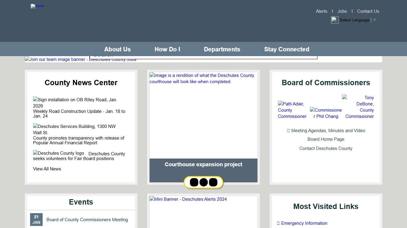 Deschutes County Oregon | Enhancing the lives of citizens by delivering quality services in a cost-effective manner.